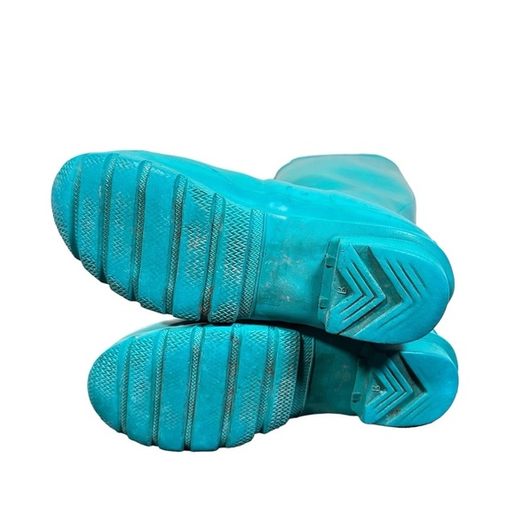HUNTER Original Tall Rain Boots in Turquoise - Picture 8 of 11